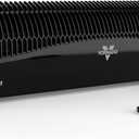 Vornado TRANSOM Window Fan with 4 Speeds, Remote Control, Reversible Exhaust Mode, Weather Resistant Case, Black, Whole Room