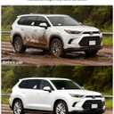 No-Drill Mud Flaps for Toyota Grand Highlander 2024 2025 2026 XU80 SUV, Heavy Duty Thermoplastic Mud Guards OEM, Front & Rear All Weather No Drilling Required Splash Guards 4PCS Accessories