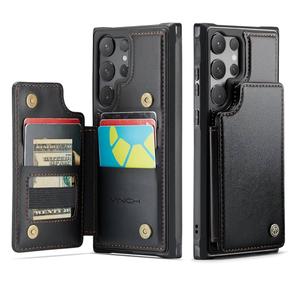 Vinich for Samsung Galaxy S23 Ultra Wallet Case with Card Holder, RFID Blocking Credit Slots Kickstand Shockproof Phone Cover Fit for Galaxy S23 Ultra 6.8" Black