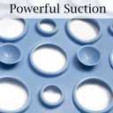 Tiamo Large Shower Mat Non Slip TPE Bathtub Mat Suction Cups for Elderly, 35.4" x 23.6"