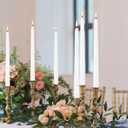 YOROXRG 36 Pack White Taper Candles, 7-8 Hours Burn Time, Unscented, Smokeless and Dripless, 0.8 x 10 Inch Dinner Candle Set for Household, Wedding, Party and Home Dcor Candlesticks