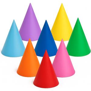 SATINIOR Gnome Hats Felt Crayon Accessory Fairy Dunce Witch Dwarf Cone Hat for Adult Halloween Christmas (Pastel Color)
