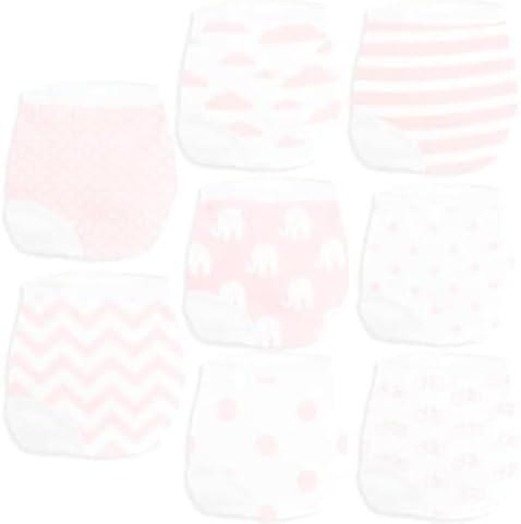 BaeBae Goods Potty Training Underwear for Girls 8 Piece, Absorbent Cotton Baby Toddler Training Pants 12M 2T 3T 4T 5T