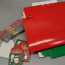 Maxcheck 50 Pcs Christmas Cookie Boxes with Window 6x6x3 Inch Christmas Cookie Tins Bakery Treat Boxes for Gift Giving Small Xmas Gift Box for Mini Cake Pastry Dessert Donut Cupcakes Candy Packaging