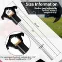 Gisafai Fire Hydrant Wrench Double Head Adjustable Heavy Duty Hydrant Wrench 19-1/2" Length Designed to Fit 3/4" - 6" Rocker Lug or Pin Lug Couplings for Loosening Caps Opening Valves