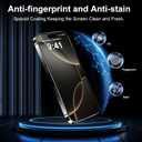 3 x QsmQam for iPhone 16 Pro Screen Protector + Camera Lens Protector, [Military Grade Shatterproof], Ultra Top 9H+ Tempered Glass, Full Coverage Screen, with Automatic Dust Removal [2+2 Pack]