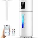 17L/4.5Gal Smart Humidifier Large Room Bedroom up to 1600 sq.ft, 120H Cool Mist Whole House Humidifier with App & Remote, Top-Fill, Aroma Diffuser, 35dB, 8H Timer, Night Light for Home, Office, Plants