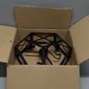 XSDeTu Semi Flush Mount Ceiling Light Fixture, Modern Farmhouse 3-Light Black Ceiling Light, Industrial Close to Ceiling Light with Metal Hexagon Cage Ceiling Lamp for Kitchen, Hallway, Bathroom