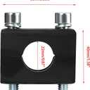 KAMIER 7/8'' 22mm Handlebar Mount Clamp Risers Replacement for Razor MX350 MX400 ZR350 SX350 Kids Electric Dirt Bike Dirt Quad 500 ATV 4 Wheeler MX650 MX500 SX500 Mcgrath RSF650 Motocross Black Parts