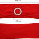 Tosnail 50 Pack Spandex Chair Sashes Wedding Chair Decoration Party Chairs Covers - Red