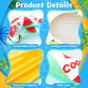 2 Pcs Inflatable Pool Float Mat Rafts with Headrest 59x31 Inch Loungers Sun Tanning Float for Adult Cool Water Hammock Chair for Summer Swimming Pool Lake Beach Party Toys