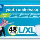 Medline Drytime Disposable Protective Youth Underwear, Large/XL, 12 Count (Pack of 4)