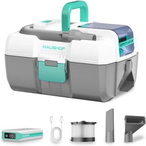 HAUSHOF 24V Cordless Wet Dry Shop Vacuum, 2-Gallon, Brushless Motor