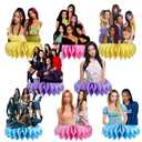 8Pcs Katseye Table Centerpiece Birthday Party Supplies Double Side Table Decorations for Katseye Themed Party Decorations