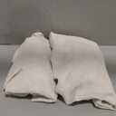 LAMIT Cream Ivory Linen Curtains 95 Inches Long 2 Panels Set for Bedroom, Back Tab and Rod Pocket Linen Textured Natural Curtains Light Filtering Boho Drapes for Living Room/Dining Room, 52 x 95 Inch