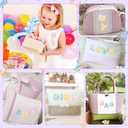 2 x Self-Adhesive Letter Patches for Kids Bags: NICEVINYL 26PCS Floral Fabric Varsity Initial Letters Stick on Patches for Caps - Colorful A-Z Alphabet Sticker for Clothing Jackets Jeans