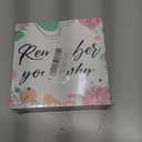 Inspirational Wood Box Sign 5x5 Inch - "Remember Your Why" Motivational Plaque for Home & Office, Encouraging Wall Decor