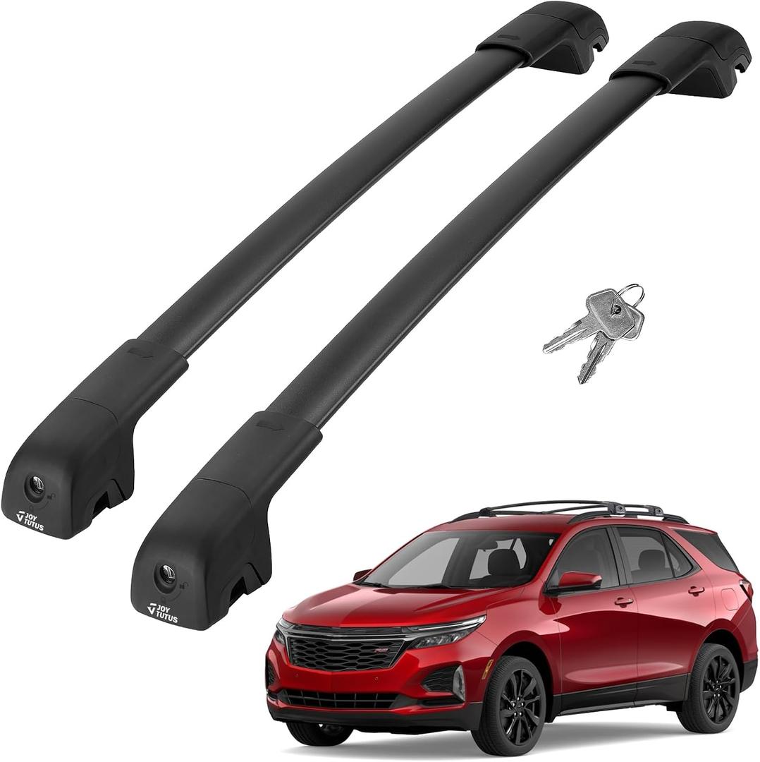 JOYTUTUS Roof Rack Cross Bars Compatible with Chevy Equinox & GMC Terrain