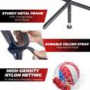 PLAYAPUT Volleyball Setter Training NetHeight & Angle Adjustable Volleyball Training Net with Metal FrameTripod Base for Indoor and OutdoorVolleyball Training Equipment for Setting,Serving,Spiking