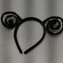 NESTRE Butterfly Antenna Headband for Women,Black Ladybug Ears Headband Butterfly Wings Costume for Halloween Costume Accessories Party Supplies