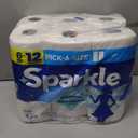 Sparkle Pick-A-Size Paper Towels, 6 Double Rolls (660 Sheets Total) - Strong 2-Ply Towels for Kitchen Cleanup and Everyday Messes