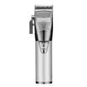 FX+ Professional Barber Cord/Cordless Hair Clippers for Men, All Metal, Lithium Battery with 3-Hour Runtime (Silver)