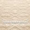 fuguitex Waterproof Dog Bed Cover Dog Blanket for Pet Furniture Bed Couch Sofa Reversible Linen Texture(52"*82",Cream+ Wheat)