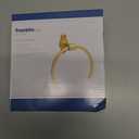 Franklin Brass Gainesville (1-Pack) Hand Towel Holder Satin Gold Towel Racks for Bathroom Wall Round Towel Ring Holder for Bath Towel Hanger for Kitchen, Bathroom Accessories CLWY46-SG