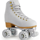 Roller Skates for Women or Men with Height Adjustable Rubber Stoppers Retro Suede Quad Roller Skates for Outdoor and Indoor 7