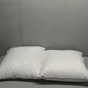 Oubonun 20 x 20 Throw Pillow Inserts (Set of 2) with 100% Cotton Cover - 20 Inch Square Interior Decorative Sofa Pillow Insert Pair - White Couch Pillow