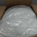 YnM Weighted Blanket King/CA King 40lbs, The Extra Heavy Oversized Weighted Comforter, Warm & Fluffy Throw (White, 40lbs, 104" Lx90 W)