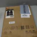 CAR PASS Leather Waterproof Sporty Car Floor Mats Carpet,Universal Automotive Floor Mat Fit for Sedans, Cars, Mid Trucks, Vans, SUV, Set of 4 (Black and Gray)