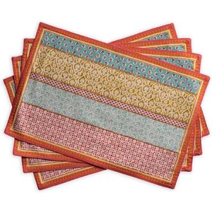 Maison d' Hermine Placemats Set of 4 100% Cotton Washable Cloth Place Mats, Reusable Table Mats for Kitchen Dining Decoration, Party, Wedding, Restaurant Spring/Summer (Provence, 13" x 19")