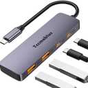 Tccmebius USB C Hub 10Gbps, Aluminum USB-3.2 Gen2 Splitter with 2 Type-C 2 Type-A Data Ports, Portable Multiport Adapter for MacBook Pro/Air, iPad Pro, Surface Pro, Laptop, Smartphone (TCC-T324U)