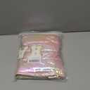 Hiroyuki Iridescent Makeup Bag, 14 inches Cosmetic Bag, Large Capacity Travel-Friendly Pouch (pink)