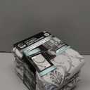 Linen Curtains for Bedroom Grey Damask Curtains 63 Inches Long for Living Room Light Filtering Vintage Curtains Farmhouse Baroque Style Drapes Grommet Window Treatments 3 Panels Set