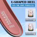 Memory Foam Shoe Inserts for Women Men, Cushion Insoles with Heel Cup for Work Boots Sneakers Flats,Comfort Soles Design for Foot Pain Relief Pink US 8W