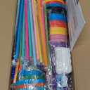 24 Pack Plastic Tumblers with Lids and Straw, Reusable Cups with Lids and Straws Colorful Cups for Cold Drink Iced Coffee, Plastic Tumbler Bulk for Party Birthday Gifts (24 oz, Solid Colors)