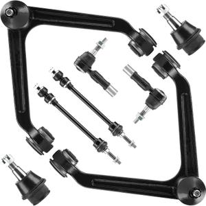 4WD Front Upper Control Arm w/Ball Joint for Dodge Ram 1500 2002-2005, Stabilizer/Sway Bar & Outer Tie Rod End Link, Rebuild End Suspension Kit K7424 K7411 K7422 ES3538, 8Pcs