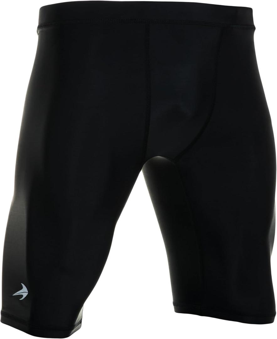 CompressionZ Men Compression Shorts for Running, Workout Baselayer Spandex | Breathable 4-way stretch underwear gym half tights, rowing, lightweight, cycling, biking, lifting