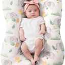 FUNUPUP Rayon Derived from Bamboo Baby Lounger Cover Compatible with Snuggle Me Lounger, Infant Lounger Pillow Cover for Newborn, Removable Elastic Newborn Lounger Cover, Cover Only