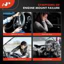 A-Premium Rear Engine Motor Mount Compatible with Lexus RX350 2016-2022, 3.5L