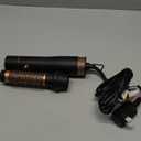 Round Hair Blow Dryer Brush - 1.2 Inch Ceramic Barrel Hair Dryer Brush for Short/Middle Hair, One Step Drying, Volumizing, Straightening and Styling, Negative Ionic Dryer Brush (Black-Golden, 1.2)