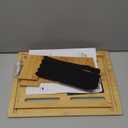 One Step Stool for Adults Seniors and Kids with Non-Slip Surface, Natural Bamboo Stepping Stools for High Bed, Bathroom and Kitchen, Hold Up to 450 LBS, Lightweight, Waterproof, Easy to Install