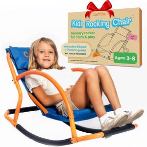 Kids Rocking Chair Sensory Rocker for Kids Ages 3-8 Calming Chair for Autism & Sensory Play Indoor Rocker for Focus, Relaxation & Quiet Time