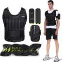 BeatBoost Weighted Vest for Men Women 20 lb Adjustable Weighted Vest with Steel Plates Weights for Walking Strength Training Running Workout