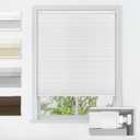 LazBlinds No Tools No Drill Cordless Cellular Shades, Blackout Light Blocking Honeycomb Shades for Home, Thermal Insulation Blinds for Windows, 24" W x 48" H, White