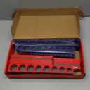 12-Piece 1/4" 3/8" 1/2"-Drive SAE & Metric Magnetic Socket Organizer Set (Holds 143 Sockets) -Detachable Tool Tray with 5mm Magnetic Base for Garage/Home(Sockets Not Included)