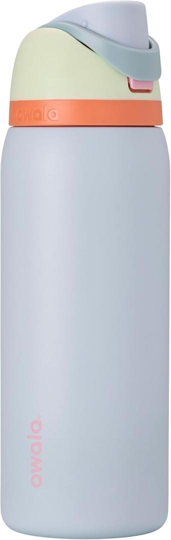 Owala FreeSip Insulated Stainless Steel Water Bottle with Straw for Sports, Travel, and School BPAFree Sports Water Bottle, 32 oz, Beach House