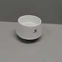 5 inch Orchid Pots with Holes for Repotting,Set of 1,Decorative African Violet Pots with Air-Pruning and Good Air Circulation,Plastic White Orchid Planter with Saucers